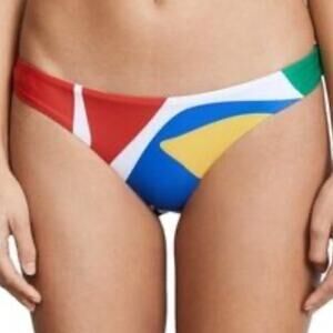 Mara Hoffman Zoa Bikini Bottom - Cream Multi Size XL